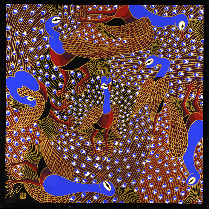 オリジナルシルクスクリーン「鳥獣華図」-木村英輝 / KI-YAN.COM