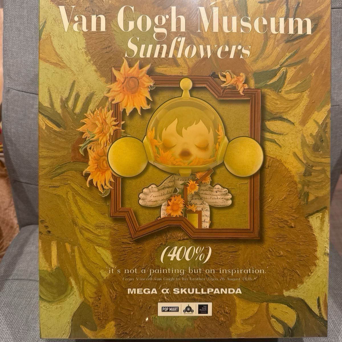 新品未開封 正規品 MEGA α SKULLPANDA 400% Van Gogh Museum ひまわり
