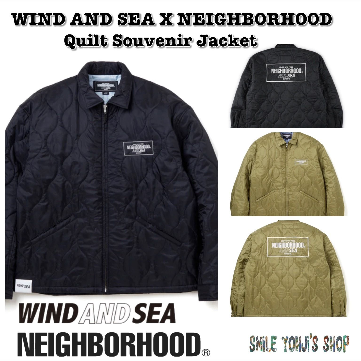 ☆大人気☆WIND AND SEA X NEIGHBORHOOD Quilt Souvenir Jacket