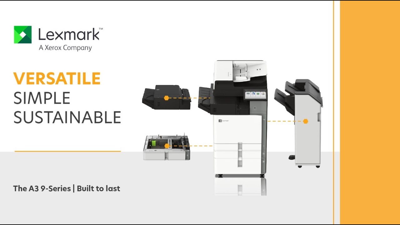 The Lexmark A3 9-Series shows a versatile range of options - YouTube
