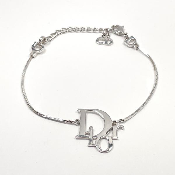 ディオール Dior ブレスレット バングル ロゴチャーム メタル