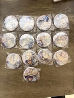 聖闘士星矢黄金聖闘士 12枚缶バッジ 58mm 12宮 13枚セット 双子座2つ