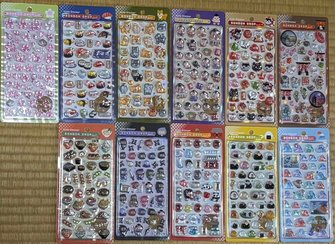 正規品　ボンドロ　和柄　ボンボンドロップ　クーリア　コンプ　雷門　相撲　シール