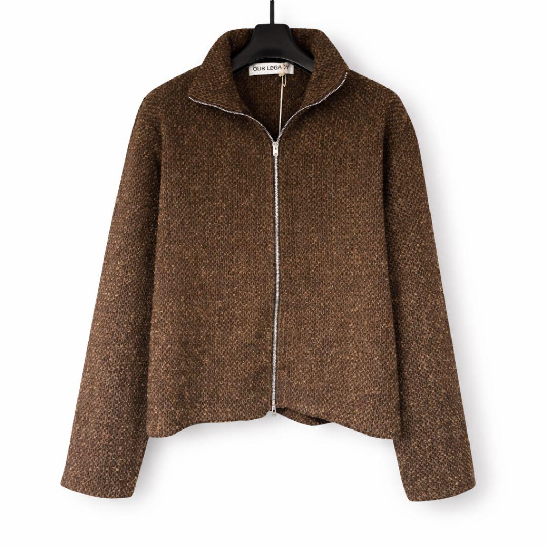 ジャケット・アウター OUR LEGACY/ SHRUNKEN FULLZIP POLO Our Legacy Shrunken Fullzip Polo Beige Hound Check | PRGRSS Store