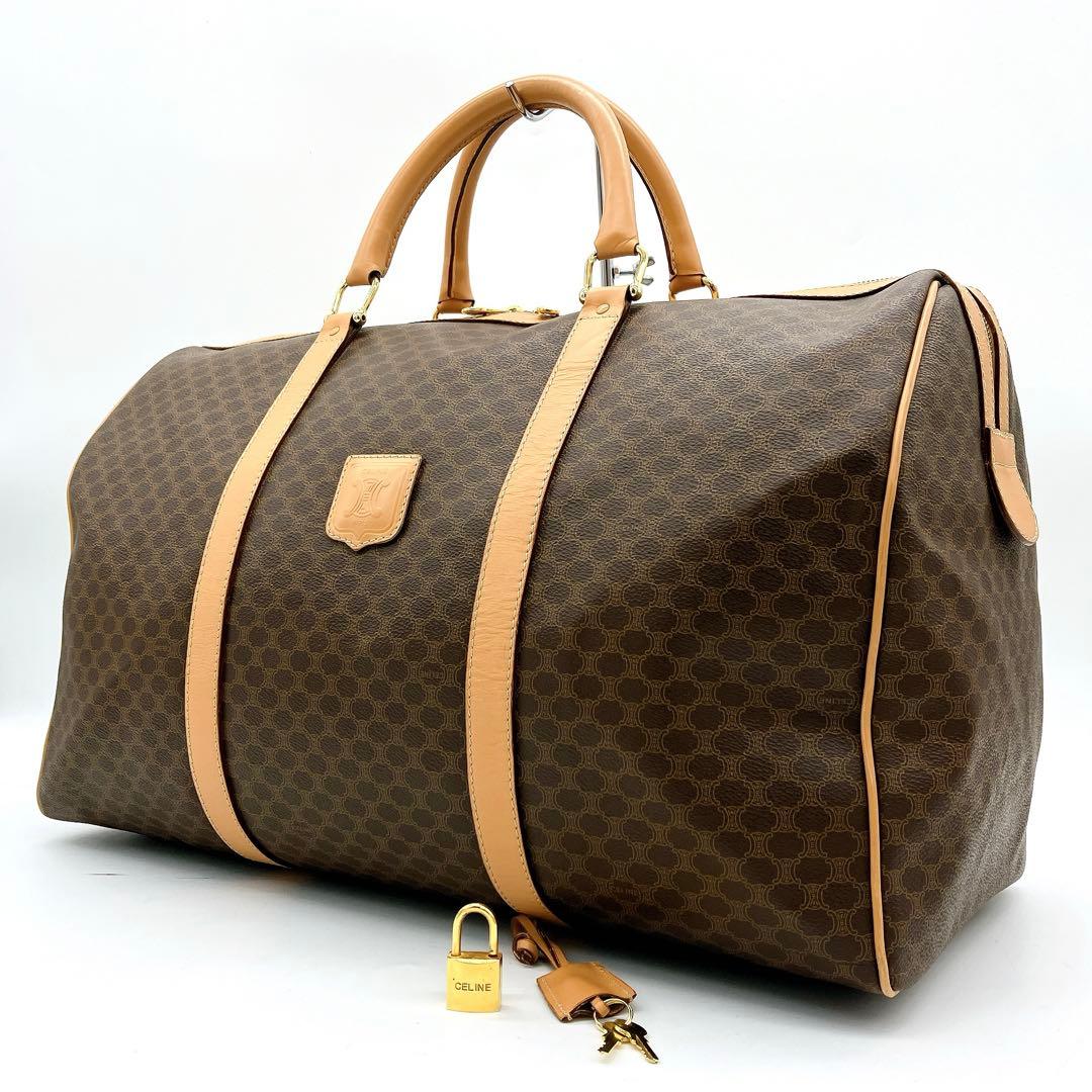 【CELINE】ボストンバッグ　マカダム柄　ゴールド金具　ダークブラウン　南京錠 楽天市場】【バッグ】CELINE セリーヌ マカダム柄 2WAYバッグ