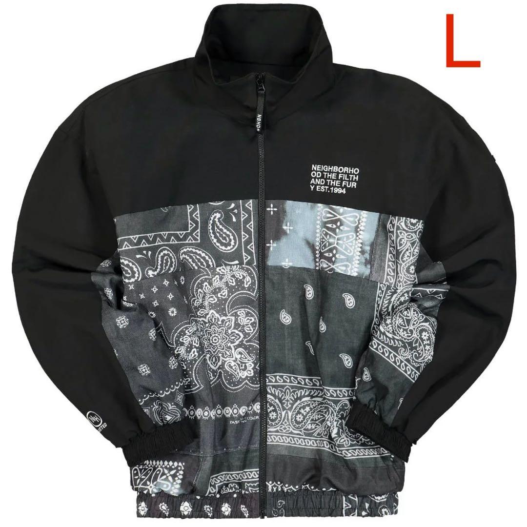 新品 NEIGHBORHOOD BANDANA TRACK JKT ブラック L