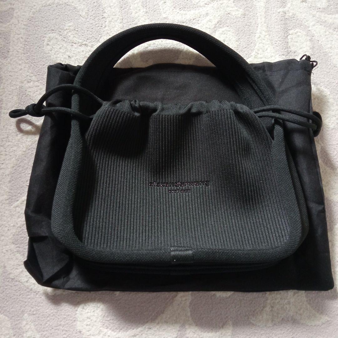 alexanderwang リブニットバッグ ブラック