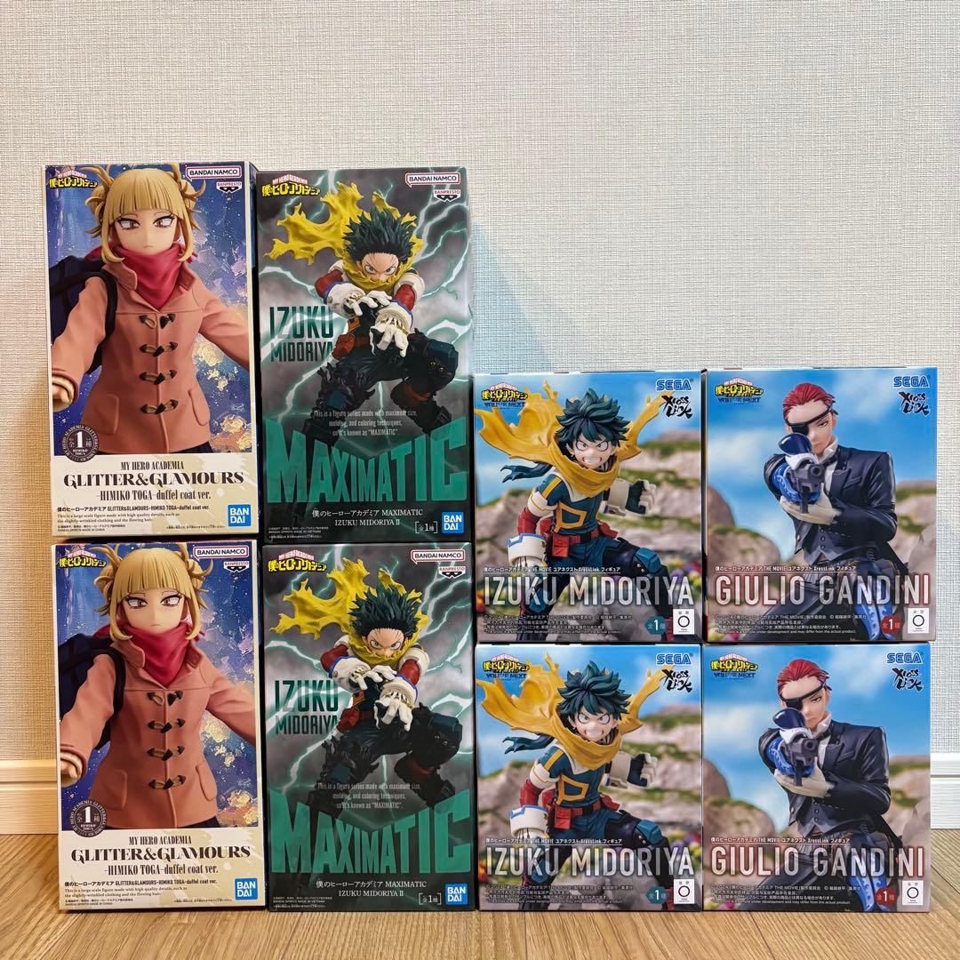 僕のヒーローアカデミア トガヒミコ 緑谷出久 ジュリオ・ガンディーニ 8個セット ヒロアカ』緑谷出久、トガヒミコ、轟焦凍、荼毘、お茶子＆トガ（幼少期