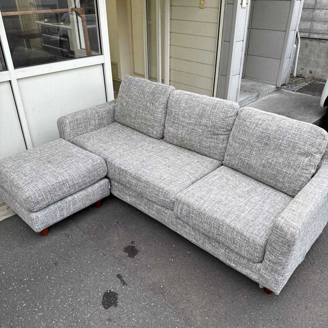 まさ NDstyleコーナーソーファー　ファブリックソファ　【欠損あり】