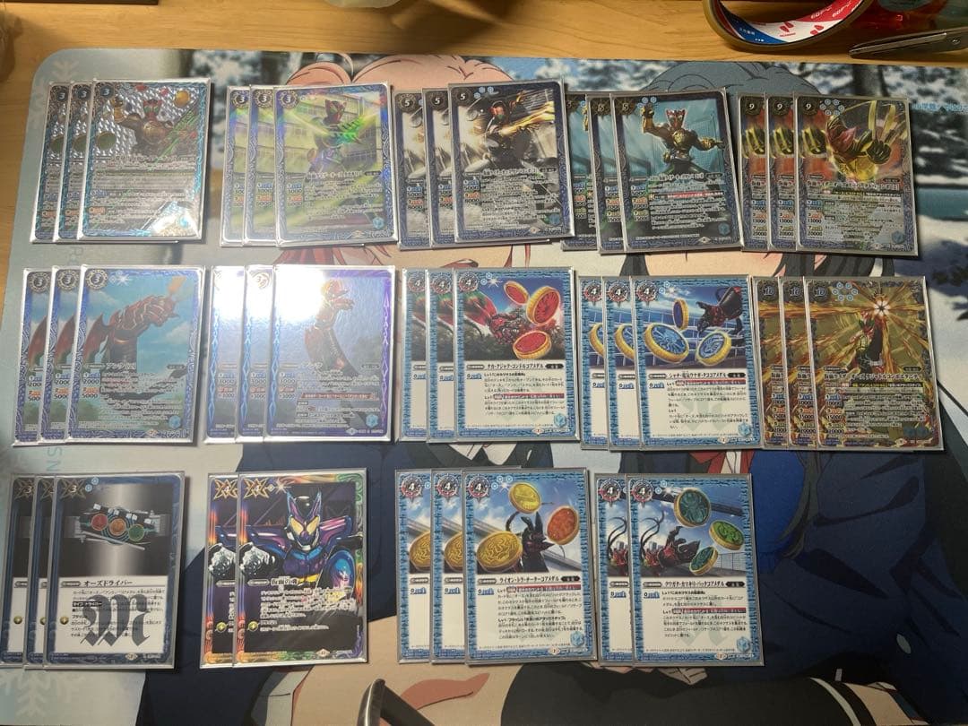仮面ライダーオーズ　デッキパーツ　スリーブ付き バトスピ】仮面ライダーオーズデッキ｜bs_tomo10