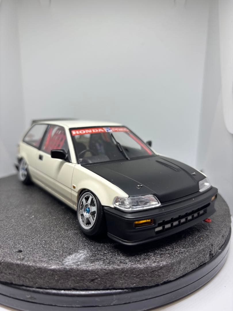 プラモデル完成品　BEEMAX アオシマ　ホンダ　シビック　EF3 環状線仕様 Amazon | 青島文化教材社 1/24 BEEMAXシリーズ No.6 ホンダ EF3