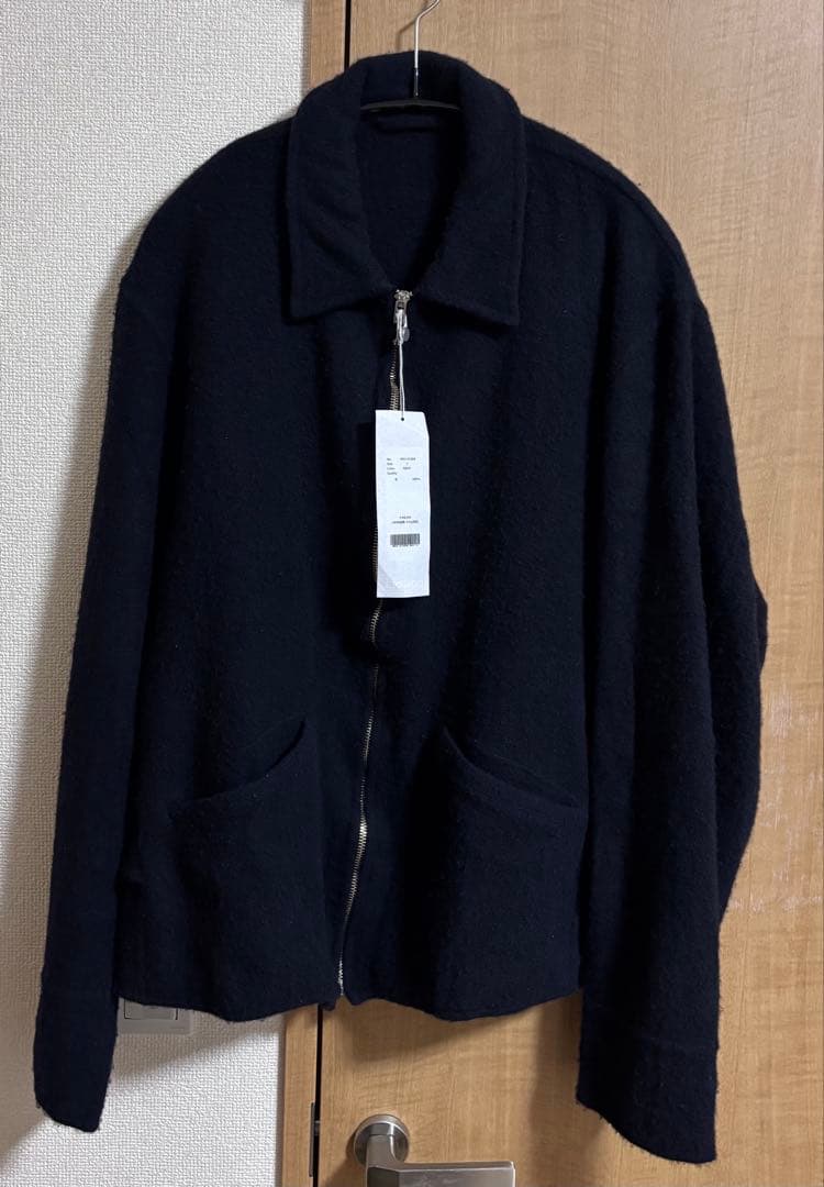 COMOLI 縮絨ウールジップショートジャケット サイズ3 コモリ COMOLI (コモリ) KHAKI縮絨ウール ジップショートジャケット