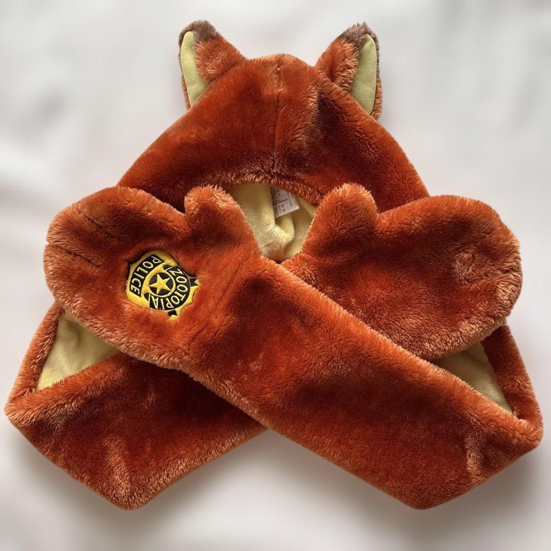 ディズニーリゾート　ズートピア ニック ファンキャップ　マフラーキャップ