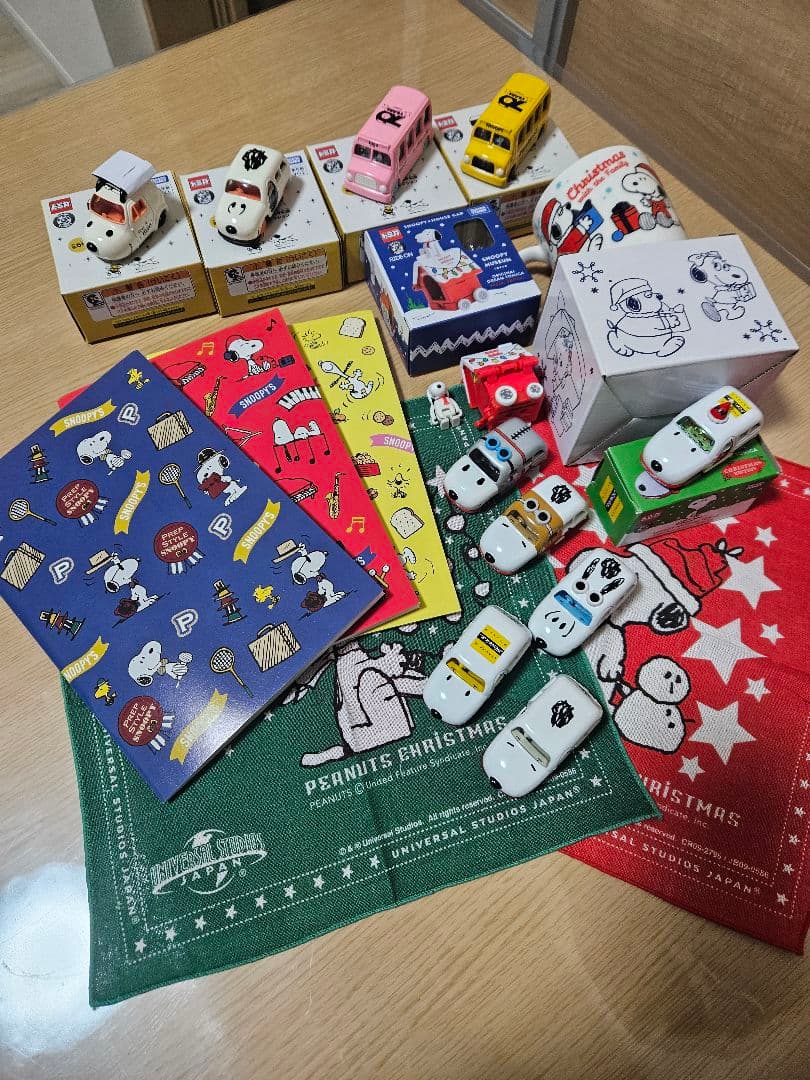 スヌーピー　SNOOPY　トミカ　コップ　 グッズセット　ドリームトミカ 2023年10月14日(土)発売予定!スヌーピータウンショップ オリジナル