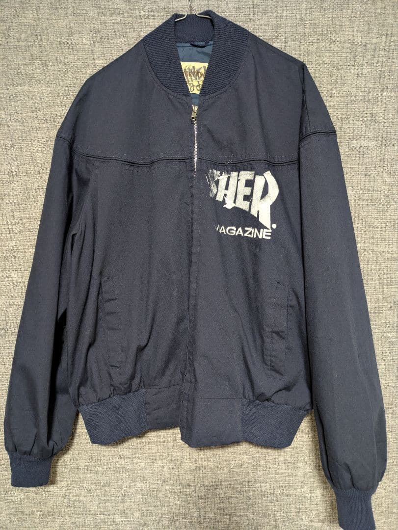ダービージャケット　THRASHER サイズ48 ネイビー