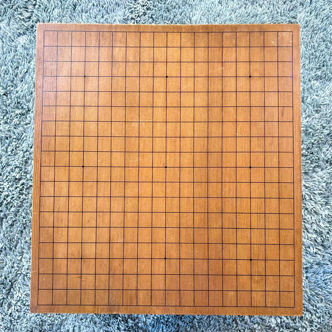 足付碁盤 厚さ約17.5cm ヘソ有り 路盤 囲碁盤 楽天市場】高級囲碁盤セット 新桂3寸一枚板足付碁盤と硬質ガラス新生